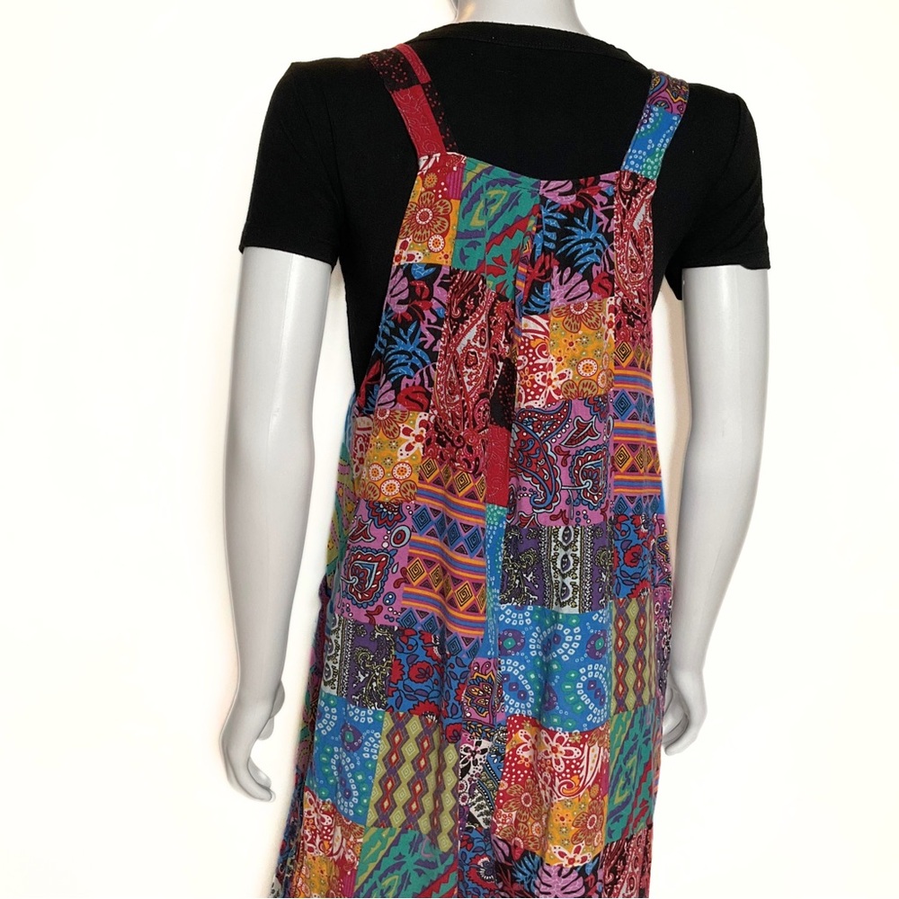 Weekend Wandered Patchwork Print Jumpsuit Overall… - image 6